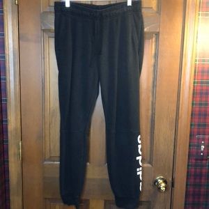 Mens Black cotton Adidas Joggers Size M
